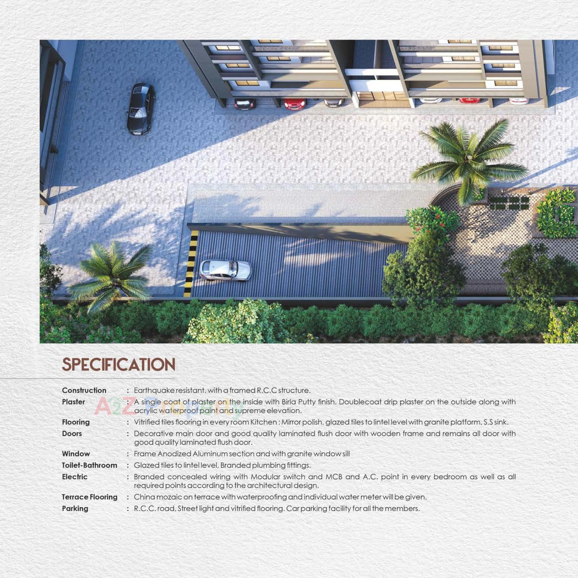 3D Elevation of real estate project Tirth located at Vatva, Ahmedabad, Gujarat