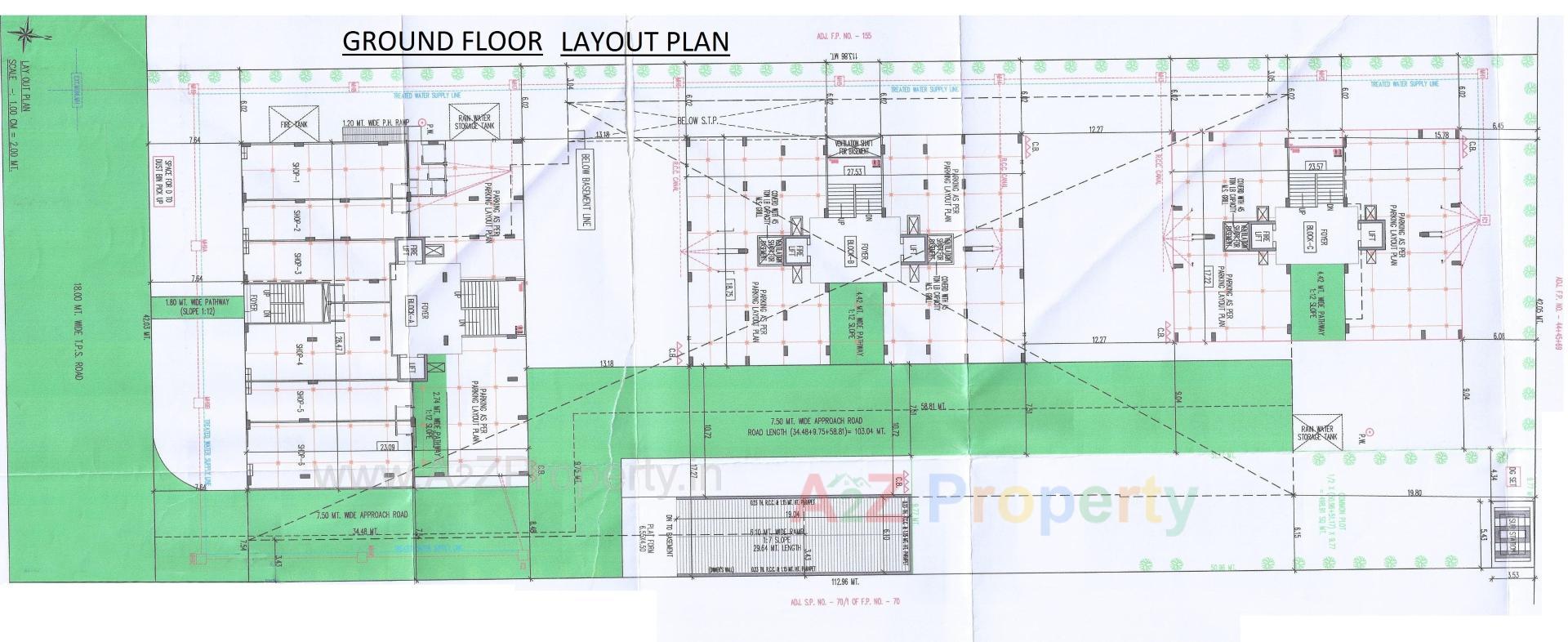 Layout of real estate project Tirth located at Vatva, Ahmedabad, Gujarat