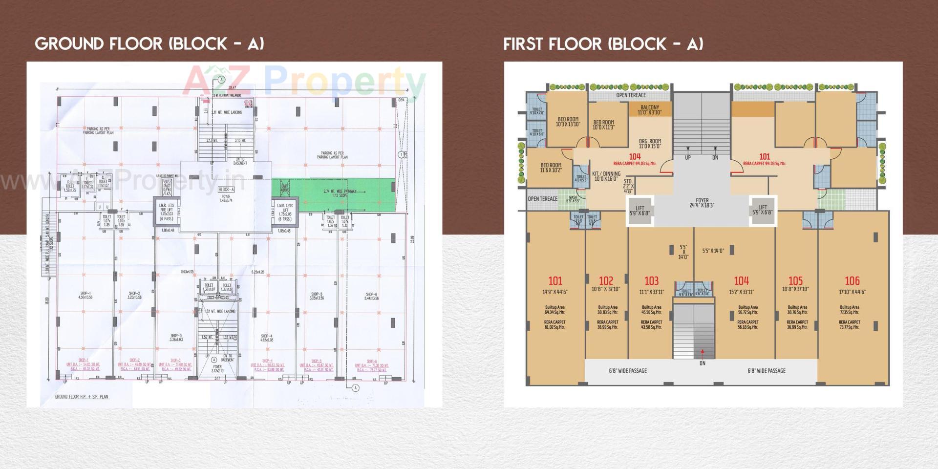Layout of real estate project Tirth located at Vatva, Ahmedabad, Gujarat