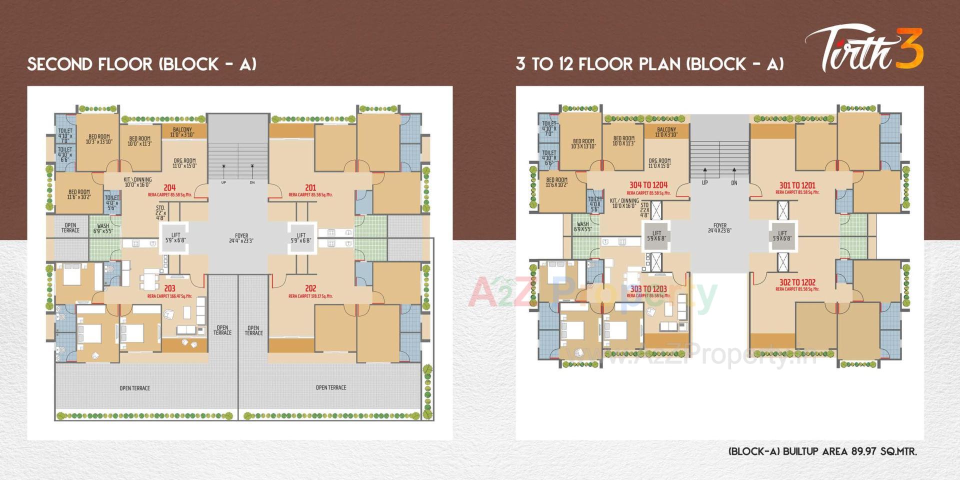 Layout of real estate project Tirth located at Vatva, Ahmedabad, Gujarat