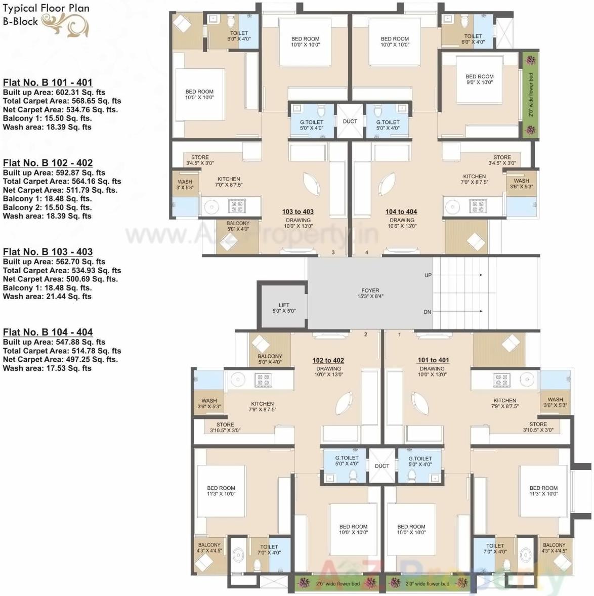Layout of real estate project Tirth Casitas located at Vasna, Ahmedabad, Gujarat