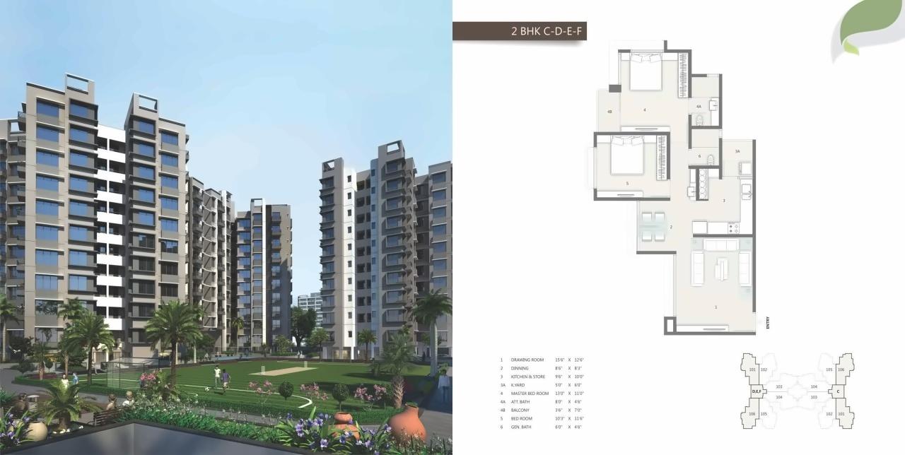 Layout of real estate project Tirupati Aakruti Greenz located at Chharodi, Ahmedabad, Gujarat