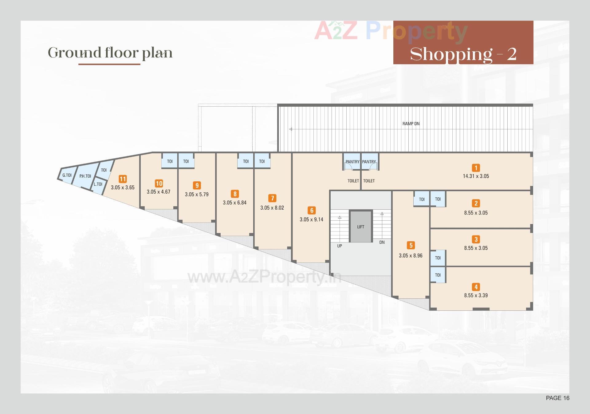Layout of real estate project Tirupati Aakruti Industrial Estate located at Odhav, Ahmedabad, Gujarat