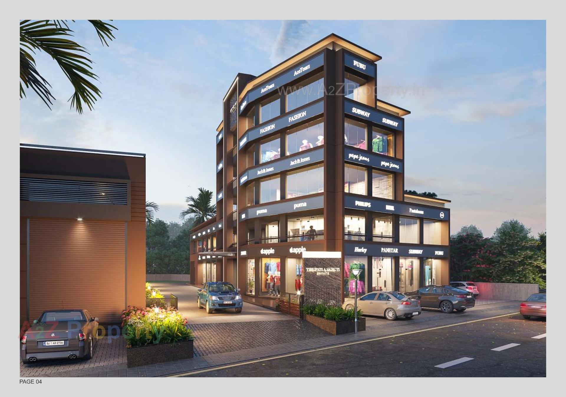 3D Elevation of real estate project Tirupati Aakruti Industrial Estate located at Odhav, Ahmedabad, Gujarat