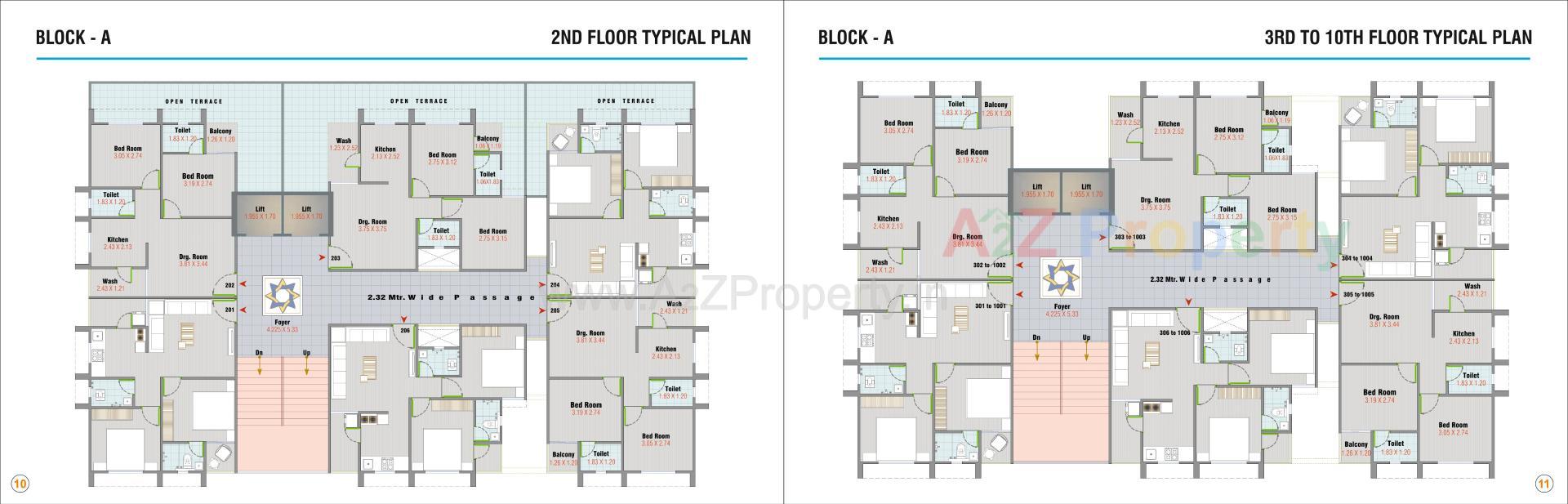 Layout of real estate project Tirupati Tower located at Vatva, Ahmedabad, Gujarat