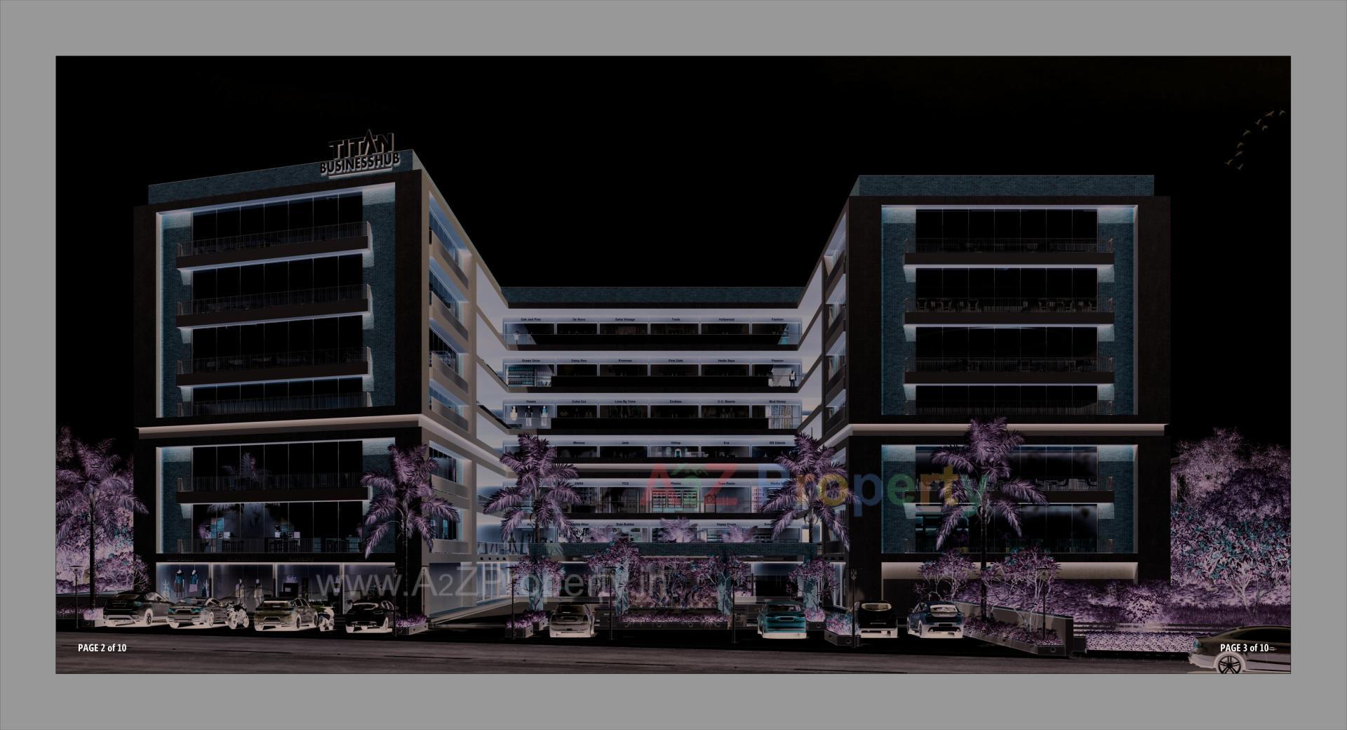 3D Elevation of real estate project Titan Business Hub located at Ahmedabad, Ahmedabad, Gujarat