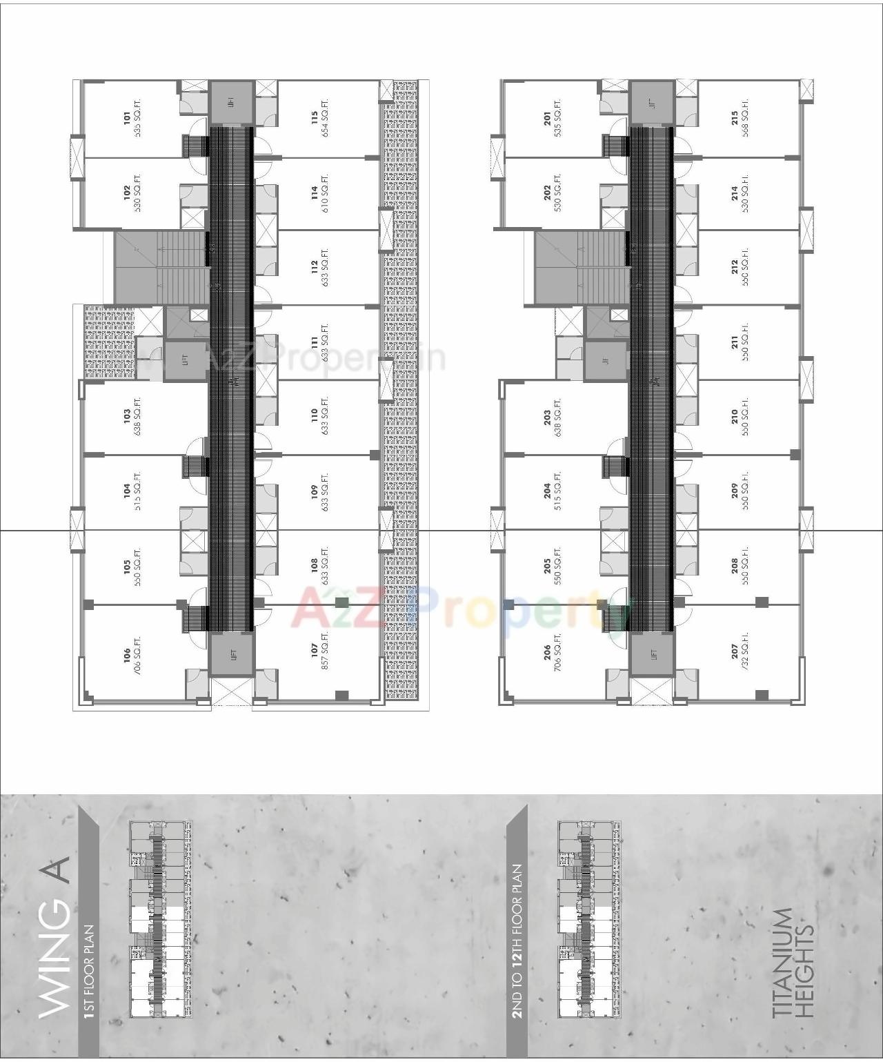 Layout of real estate project Titanium Heights located at Makarba, Ahmedabad, Gujarat
