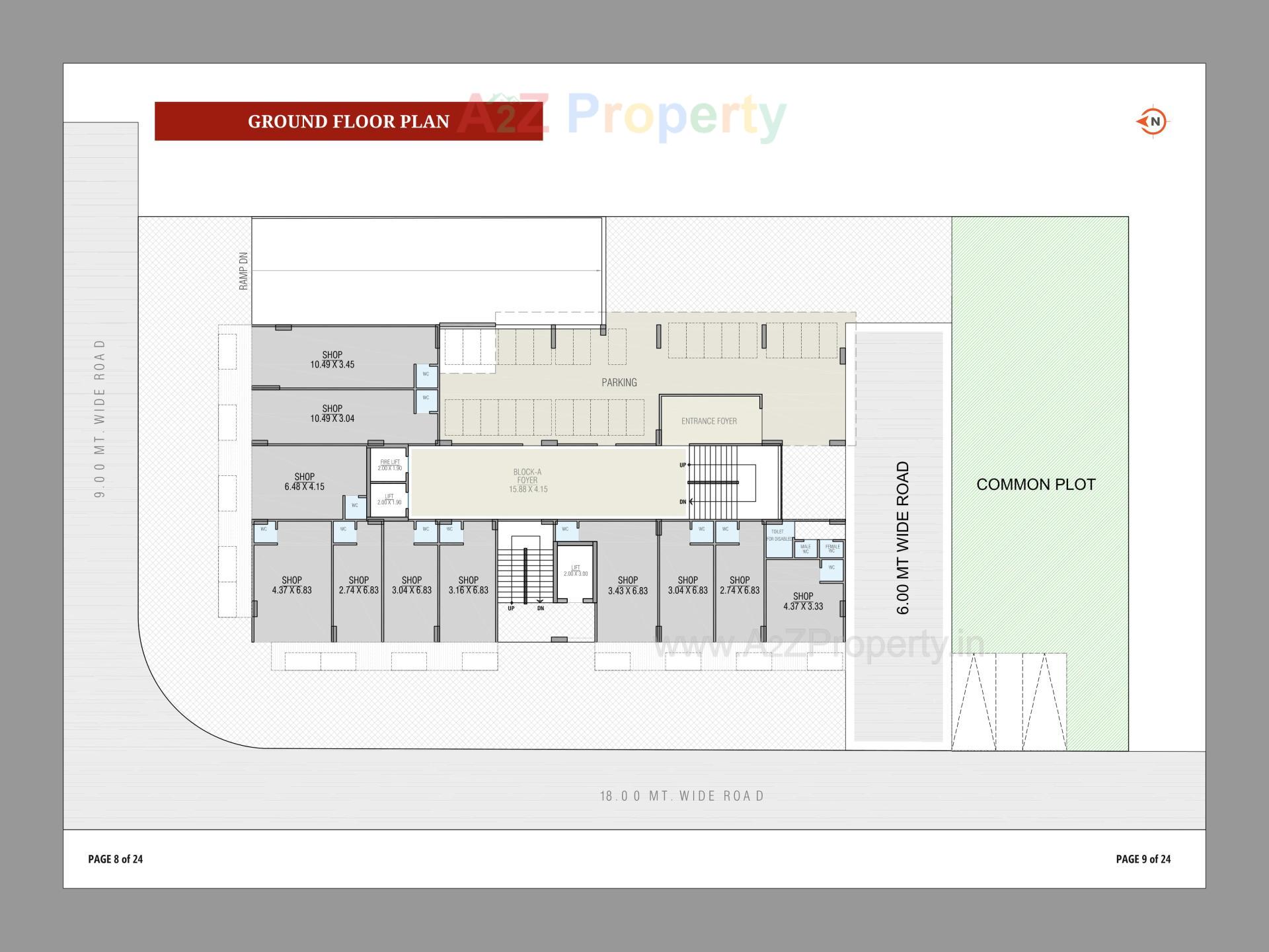 Layout of real estate project Tokyo Town located at Nikol, Ahmedabad, Gujarat