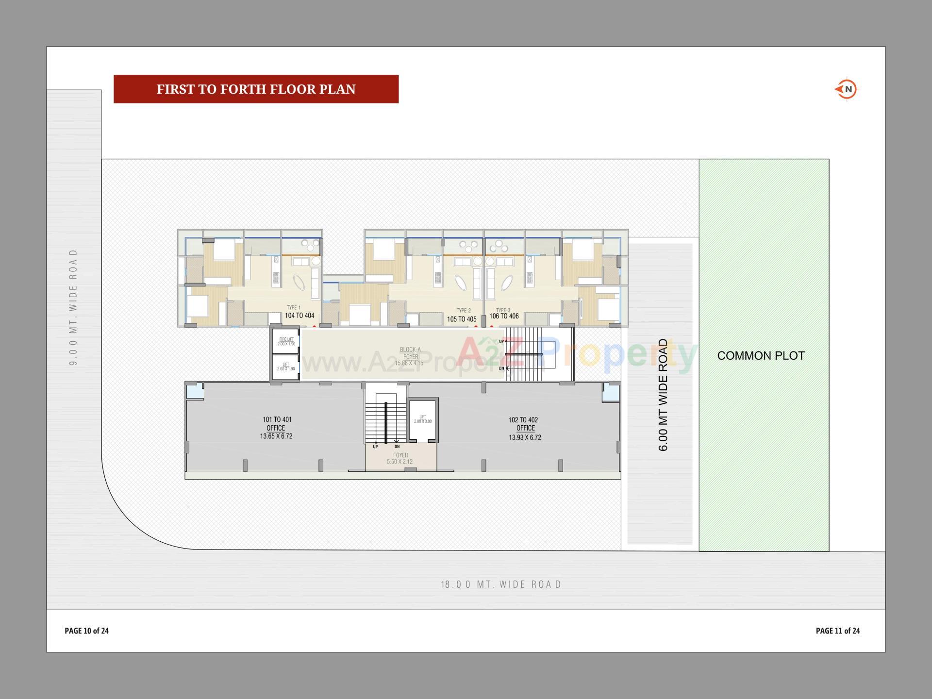 Layout of real estate project Tokyo Town located at Nikol, Ahmedabad, Gujarat