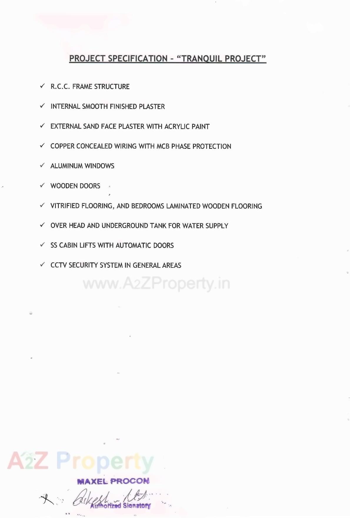 Project Specifications