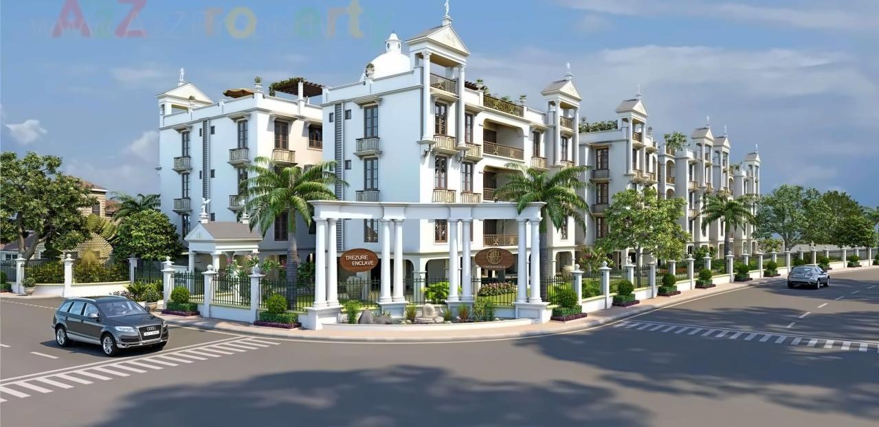 3D Elevation of real estate project Trezure Enclave located at Shilaj, Ahmedabad, Gujarat