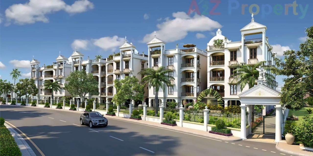 3D Elevation of real estate project Trezure Enclave located at Shilaj, Ahmedabad, Gujarat