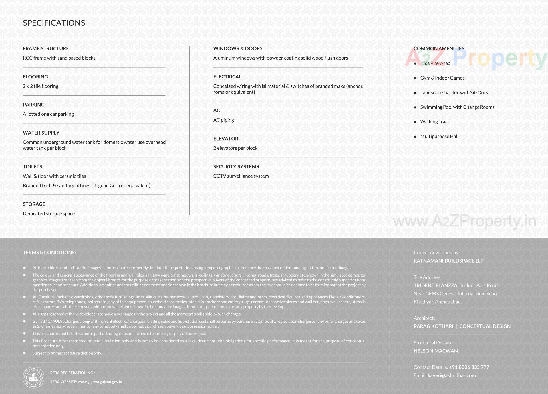  of real estate project Trident Elanzza located at Khodiyar, Ahmedabad, Gujarat