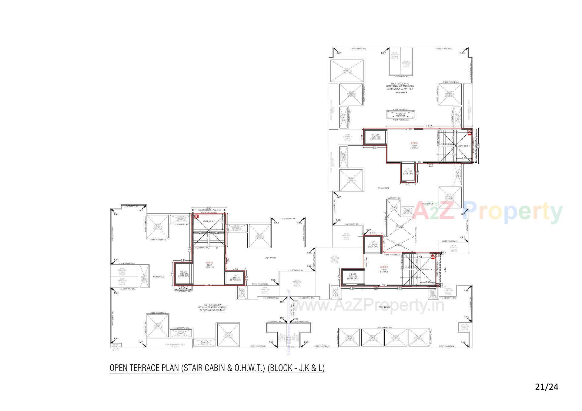 Layout of real estate project Trident Experia located at Khodiyar, Ahmedabad, Gujarat