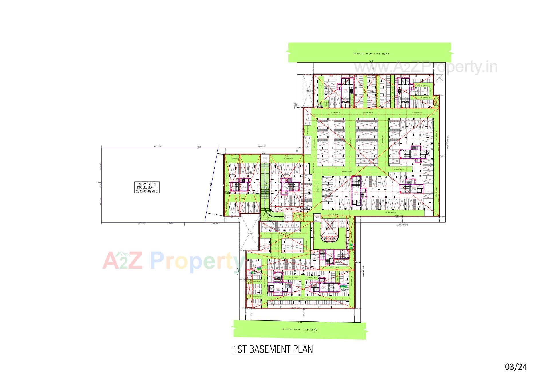 Layout of real estate project Trident Experia located at Khodiyar, Ahmedabad, Gujarat