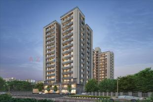 Elevation of real estate project Trinity Sky located at Ghuma, Ahmedabad, Gujarat