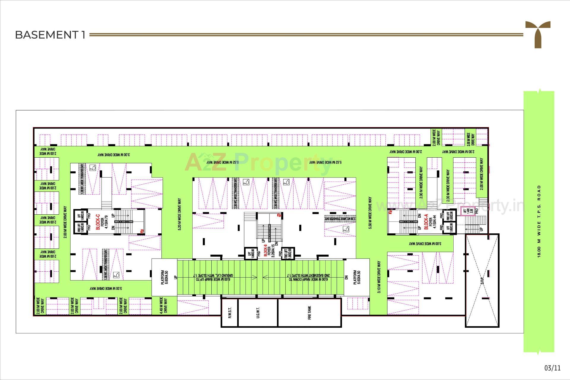 Layout of real estate project Trinity Sky located at Ghuma, Ahmedabad, Gujarat