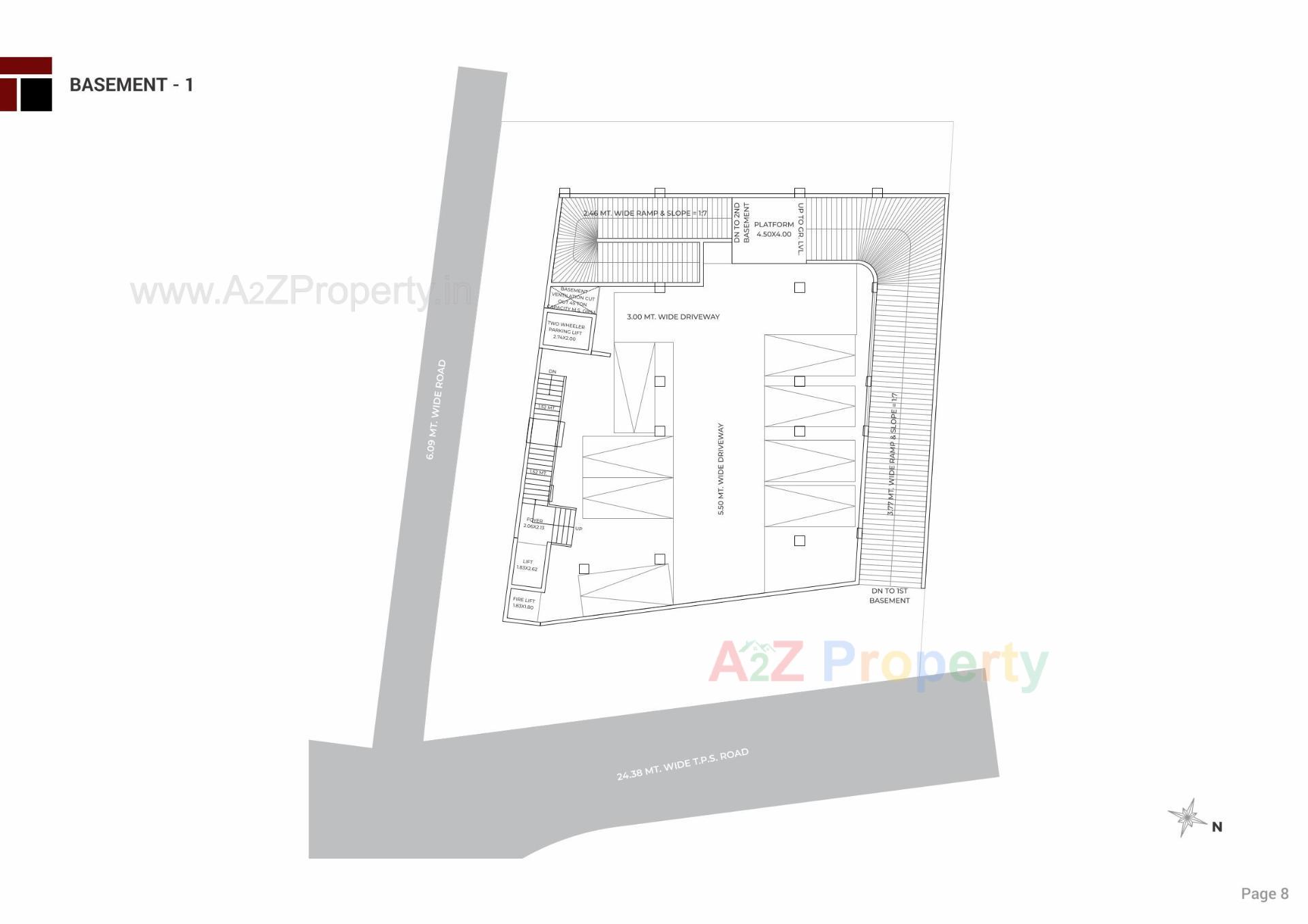 Layout of real estate project Trivia One located at Manipur, Ahmedabad, Gujarat