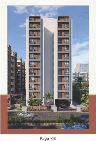 Elevation of real estate project Tulsi Galaxy located at Vastral, Ahmedabad, Gujarat