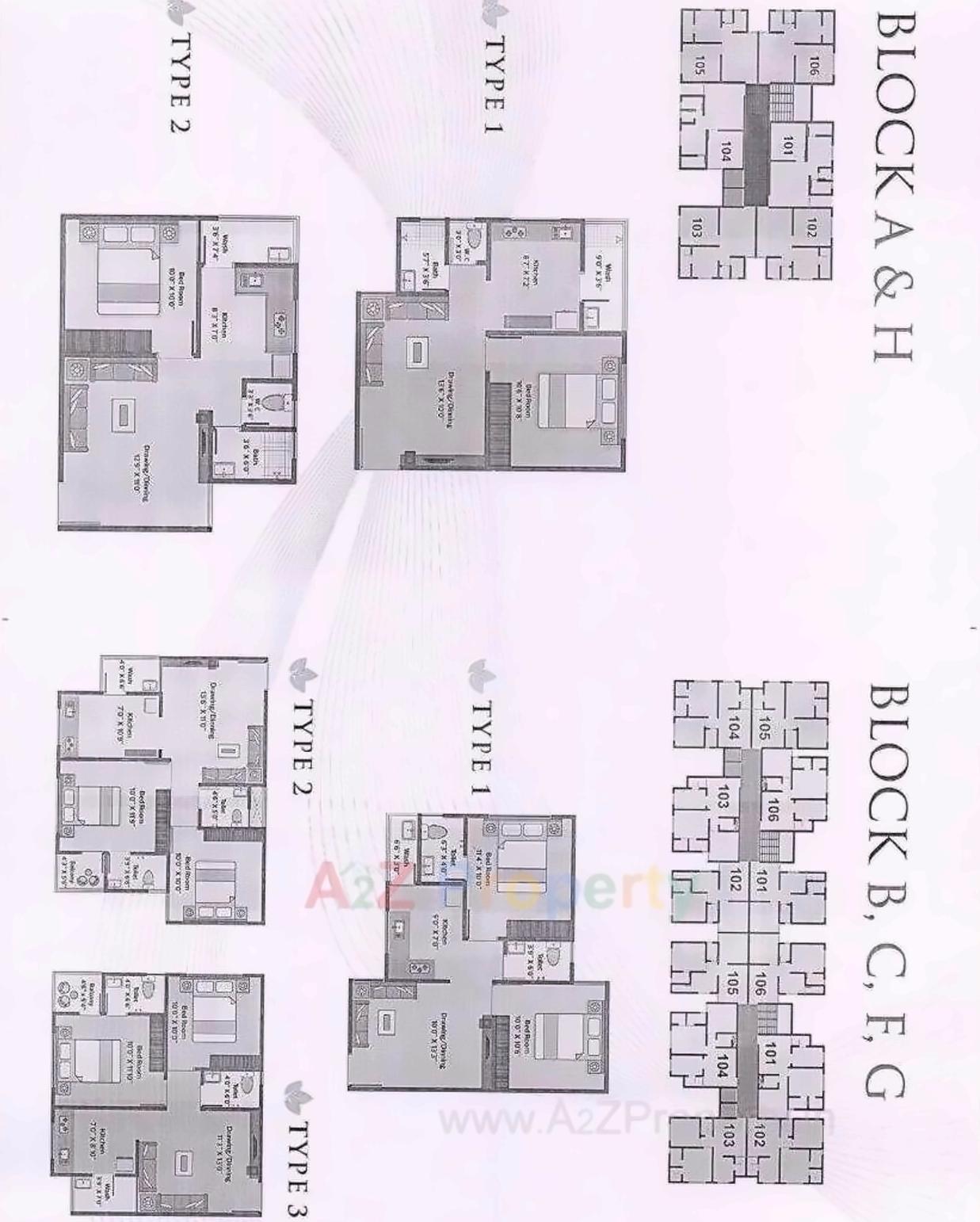 Layout of real estate project Tulsi Residency located at Naroda, Ahmedabad, Gujarat