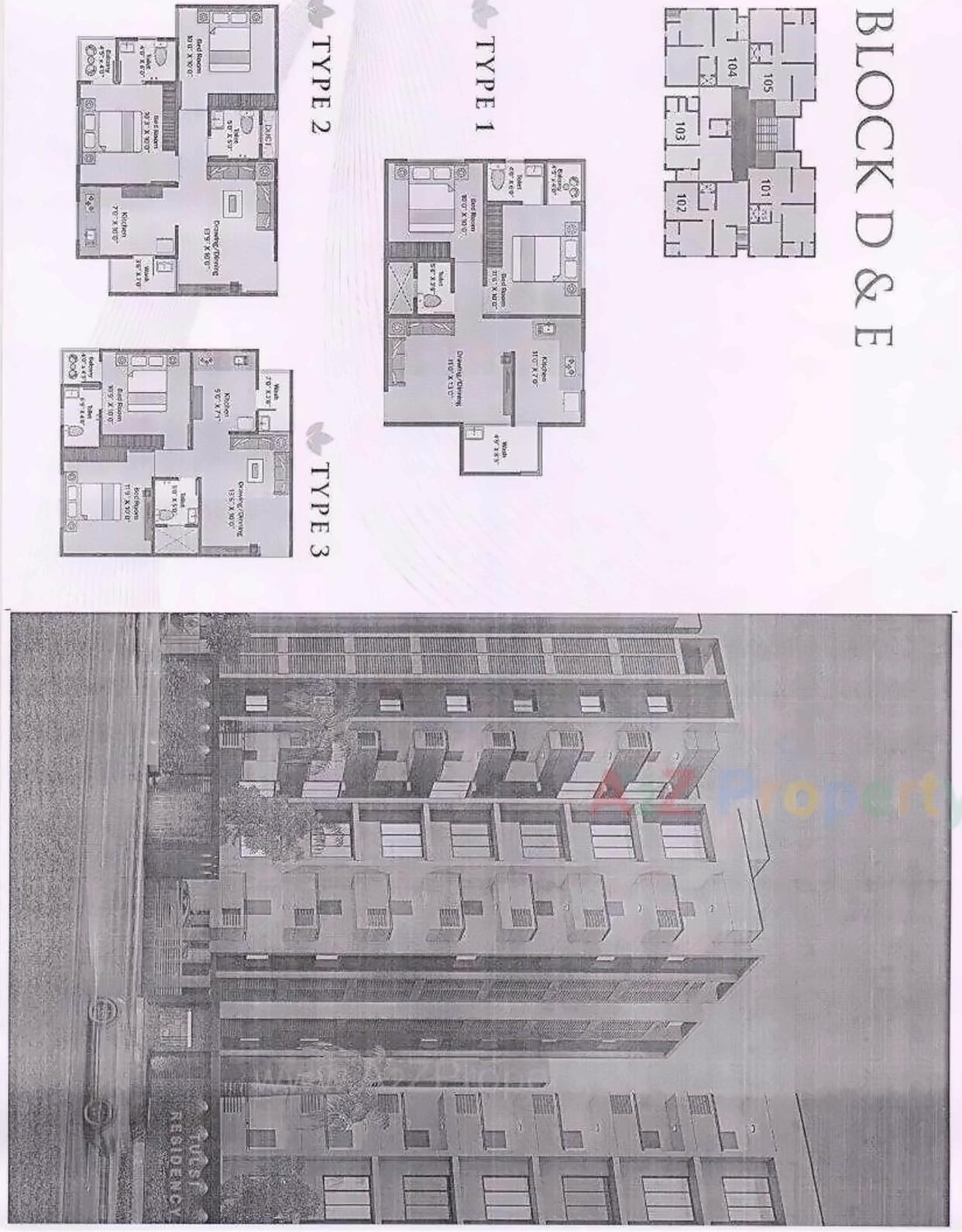 Layout of real estate project Tulsi Residency located at Naroda, Ahmedabad, Gujarat