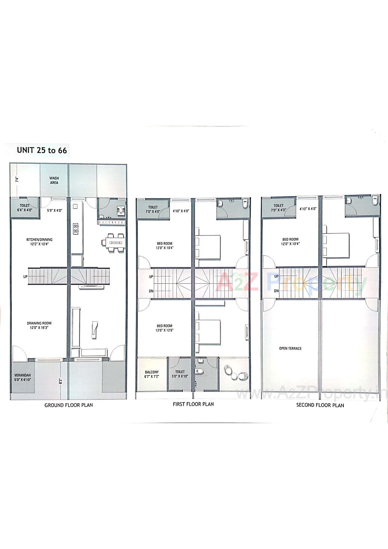 Layout of real estate project Tulsi Residency located at Ahmedabad, Ahmedabad, Gujarat