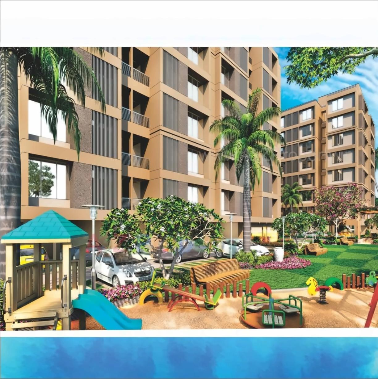 3D Elevation of real estate project Tulsi Residency located at City, Ahmedabad, Gujarat