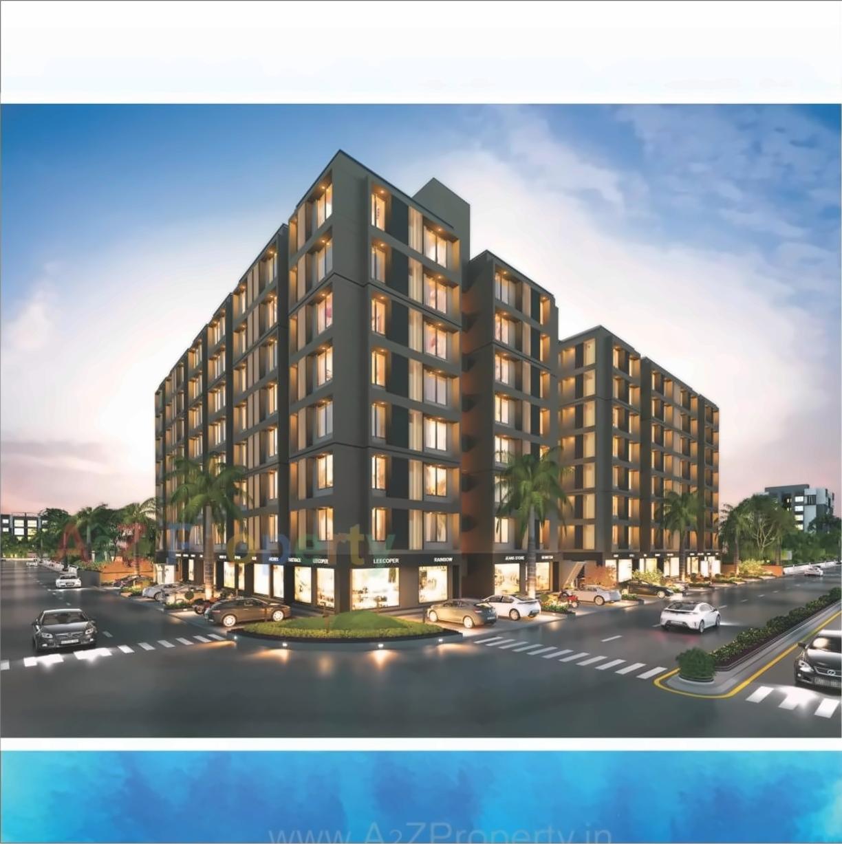 3D Elevation of real estate project Tulsi Residency located at City, Ahmedabad, Gujarat