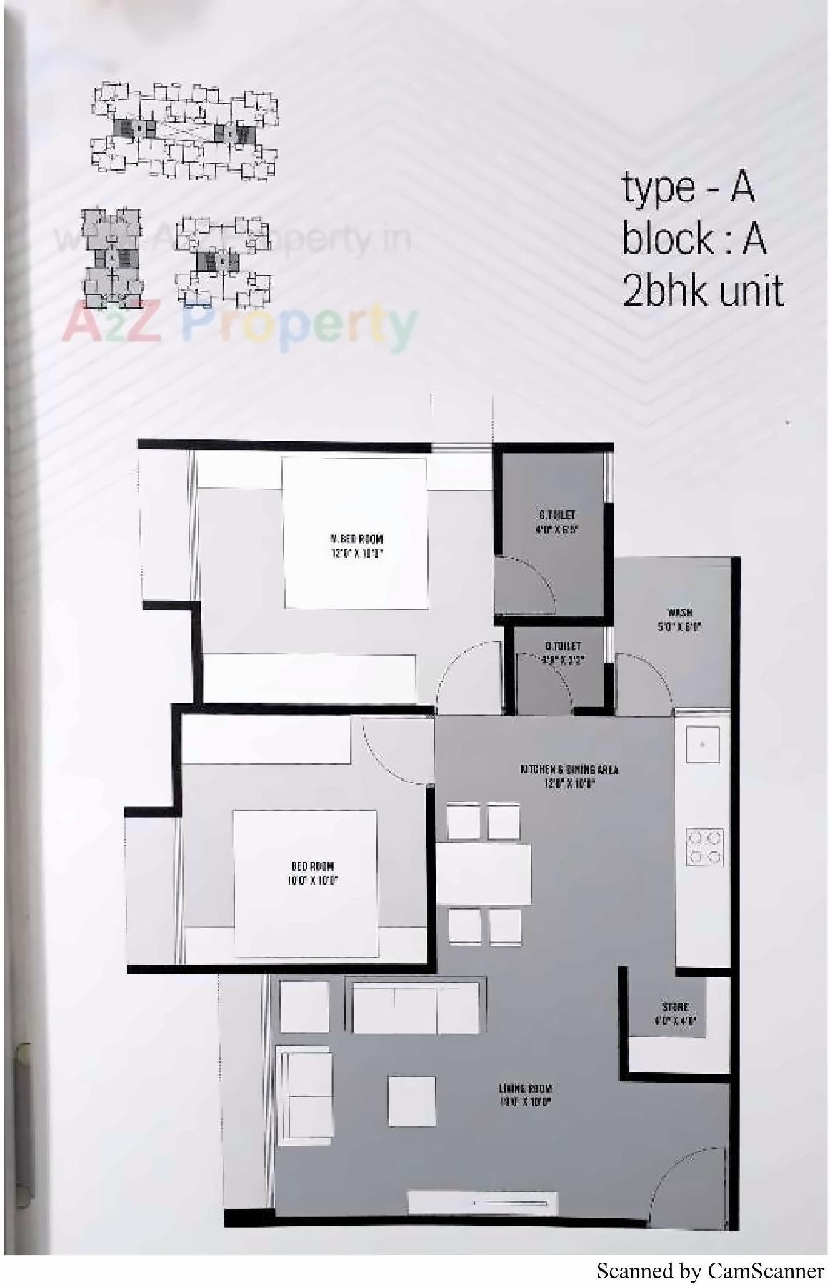 Layout of real estate project Tulsi Status located at Tragad, Ahmedabad, Gujarat