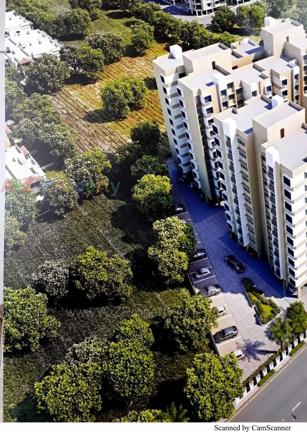 3D Elevation of real estate project Tulsi Status located at Tragad, Ahmedabad, Gujarat