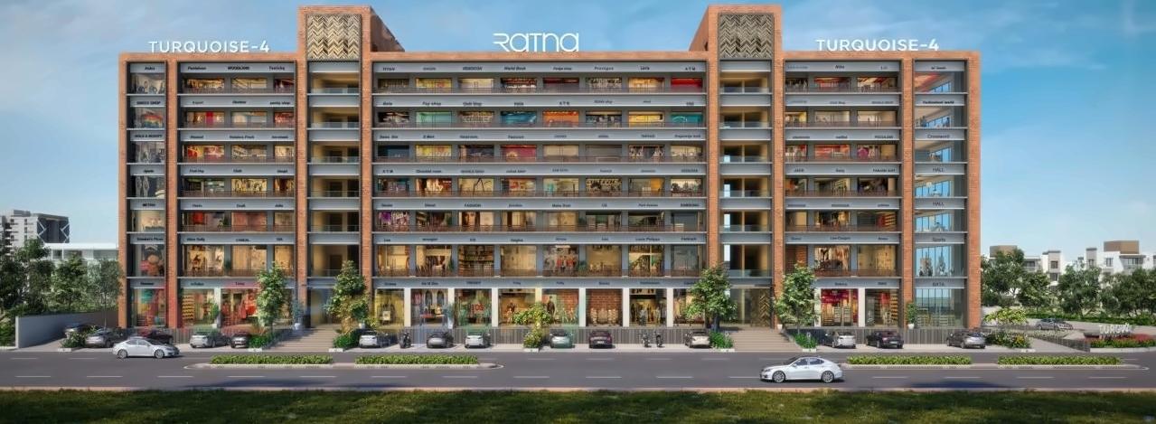 3D Elevation of real estate project Turquoise located at Sarkhej, Ahmedabad, Gujarat