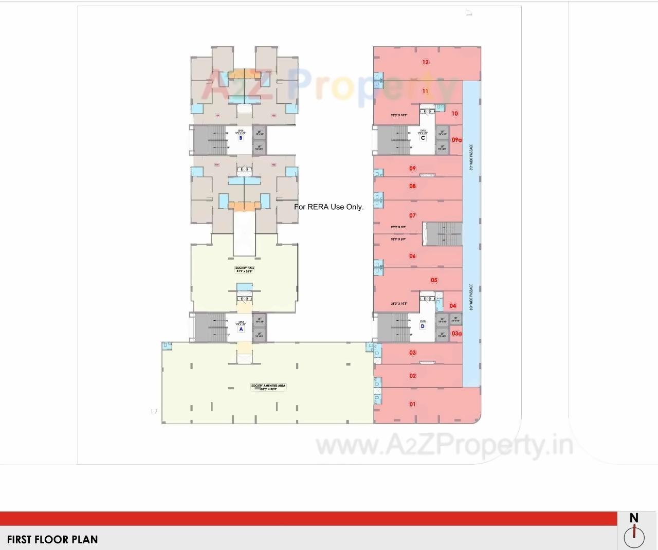 Layout of real estate project Turquoise Blu located at Shela, Ahmedabad, Gujarat