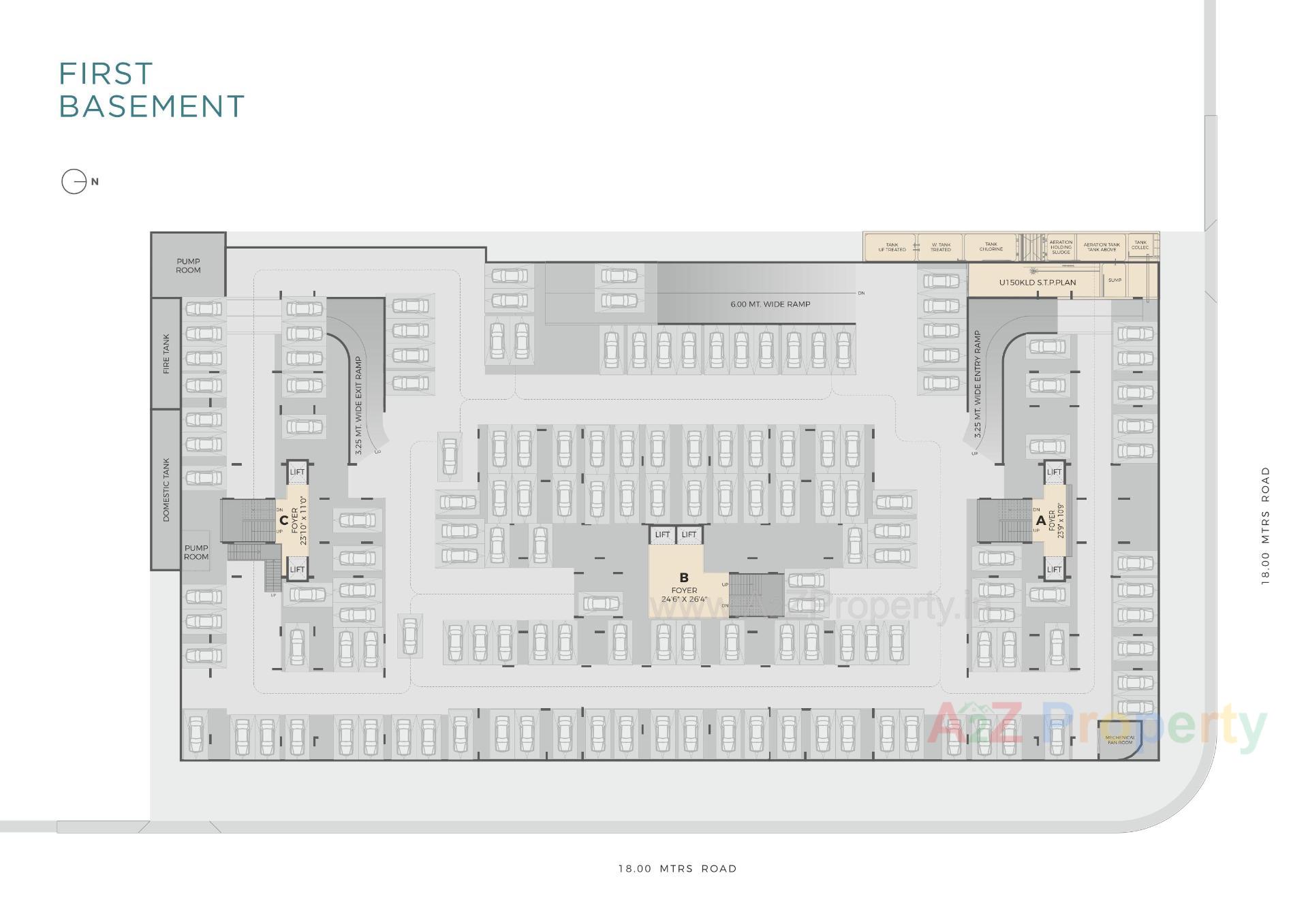 Layout of real estate project Turquoise Grandeure located at Godhavi, Ahmedabad, Gujarat