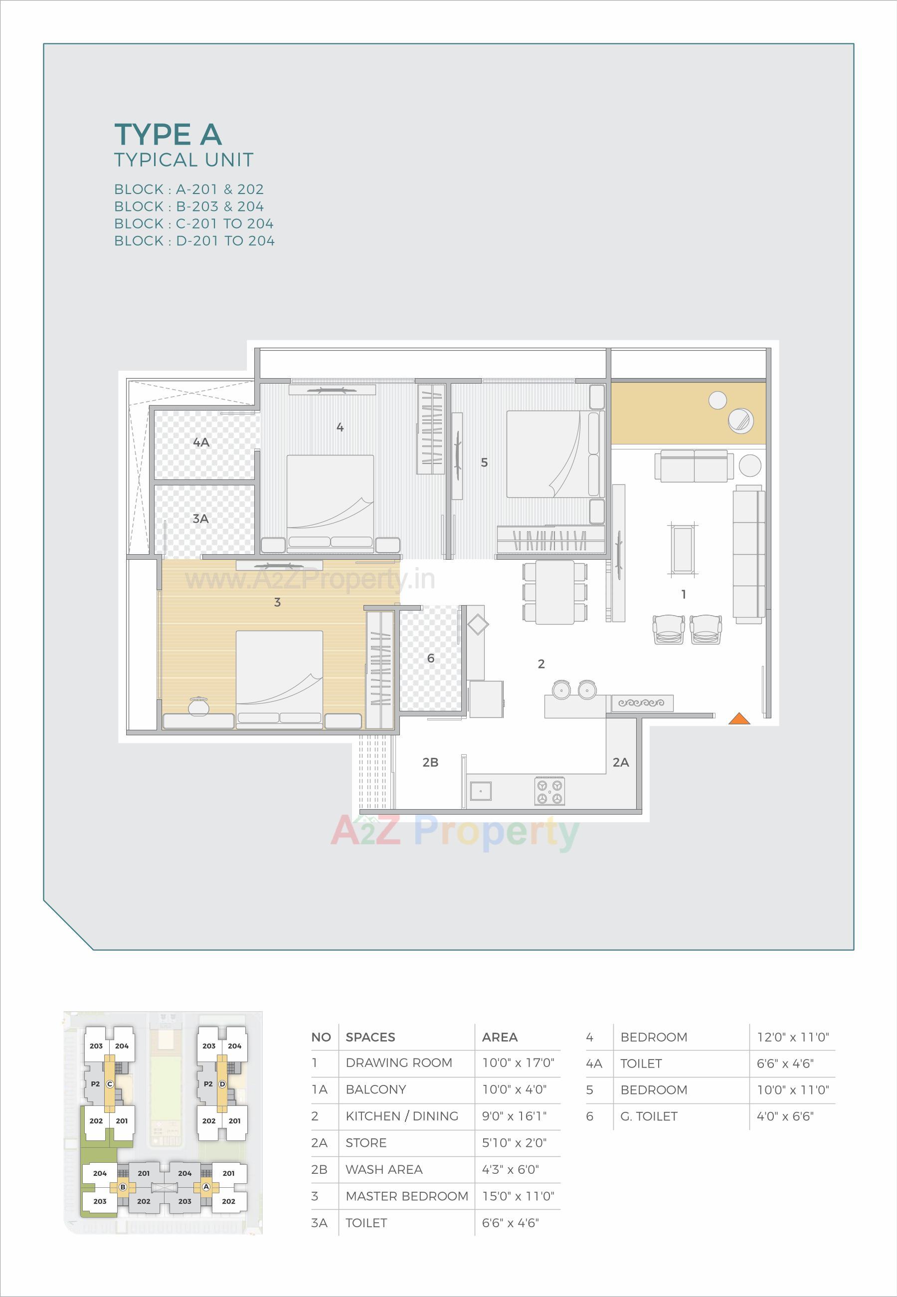Layout of real estate project Turquoise Greenz located at Shela, Ahmedabad, Gujarat