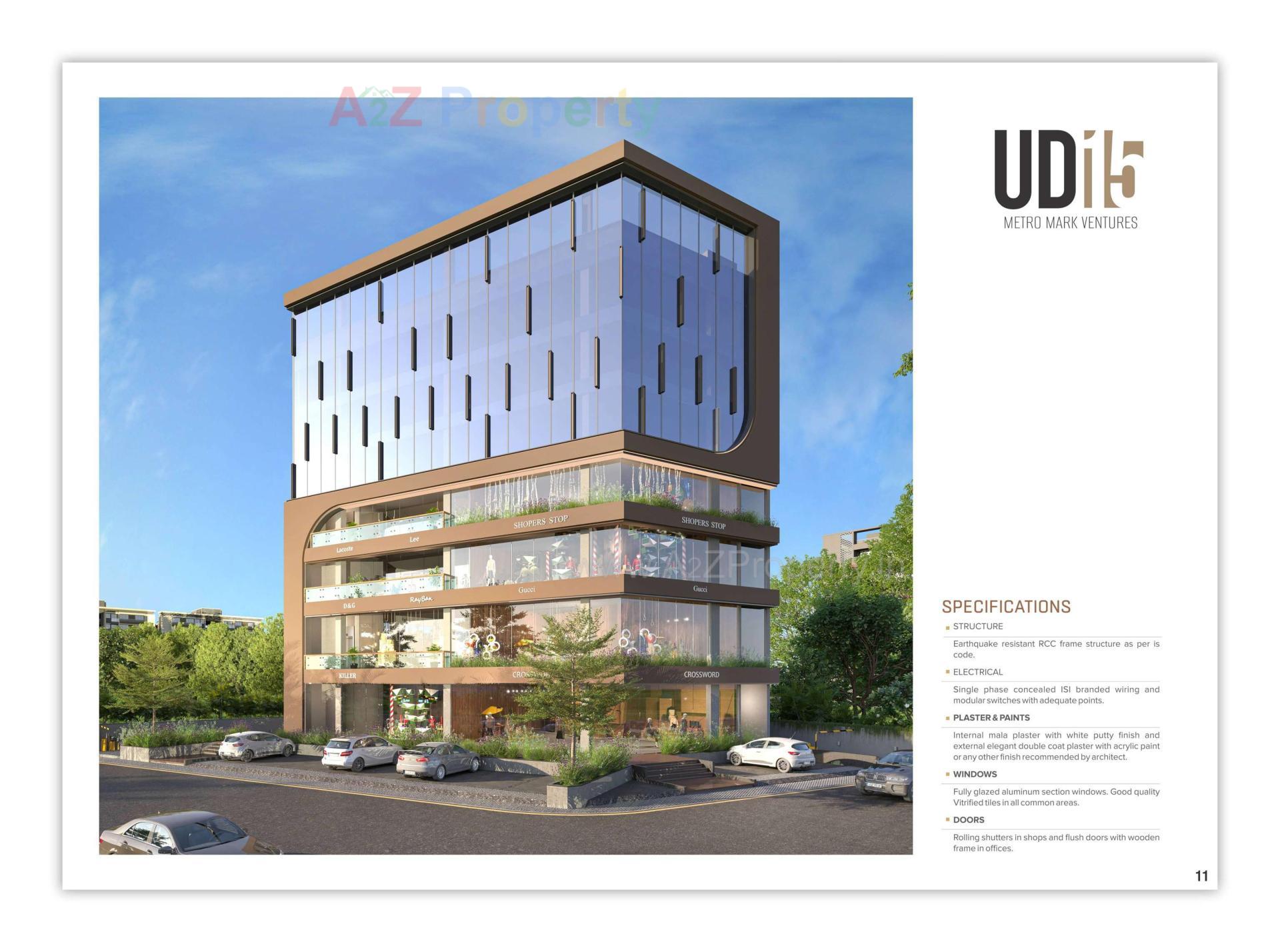 3D Elevation of real estate project Ud located at Motera, Ahmedabad, Gujarat
