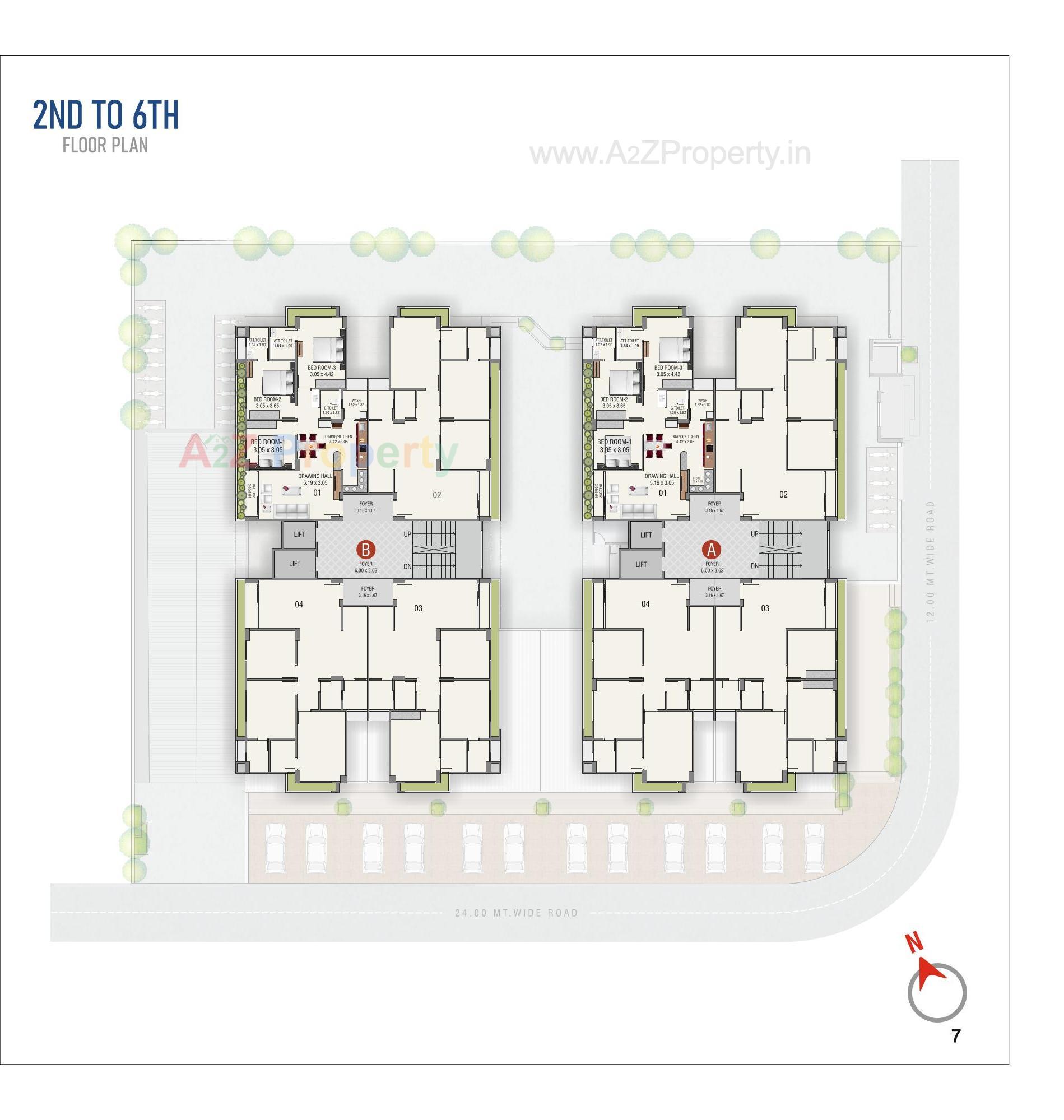 Layout of real estate project Uma Shivam located at Sola, Ahmedabad, Gujarat