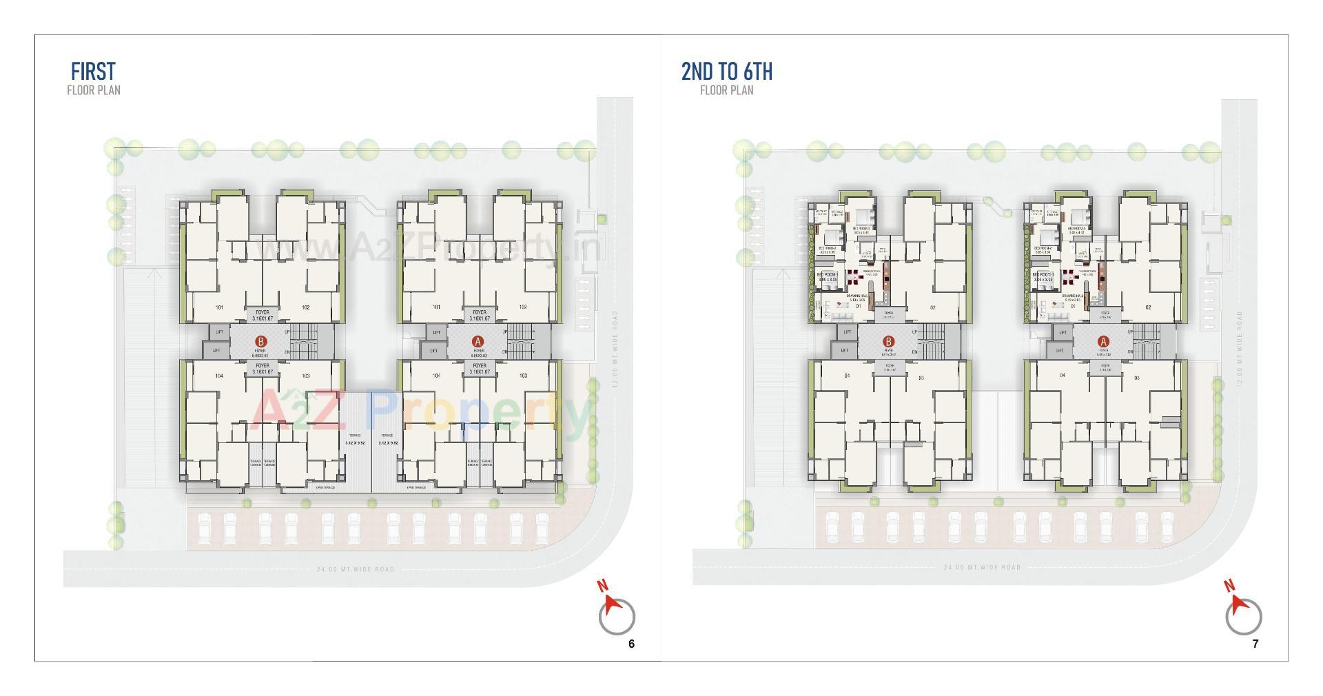 Layout of real estate project Uma Shivam located at Sola, Ahmedabad, Gujarat