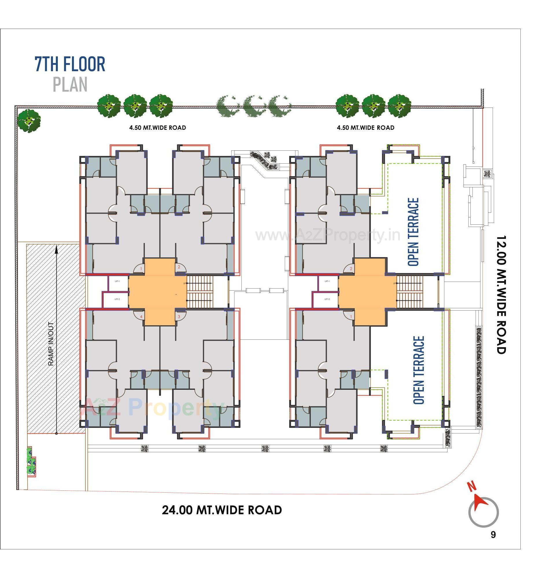 Layout of real estate project Uma Shivam located at Sola, Ahmedabad, Gujarat