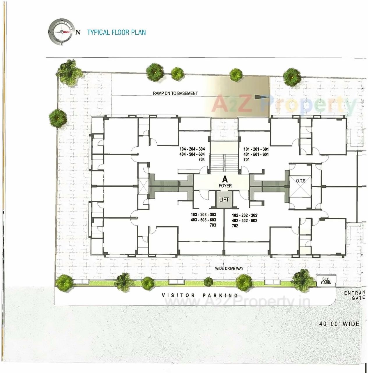 Layout of real estate project Uma Vihar Elysium located at Sola, Ahmedabad, Gujarat