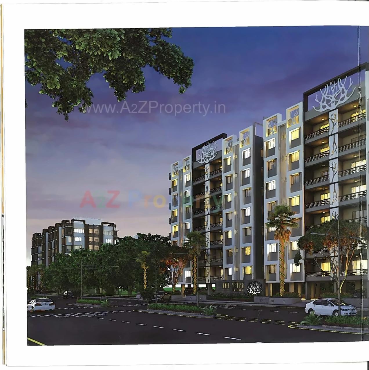 3D Elevation of real estate project Uma Vihar Elysium located at Sola, Ahmedabad, Gujarat