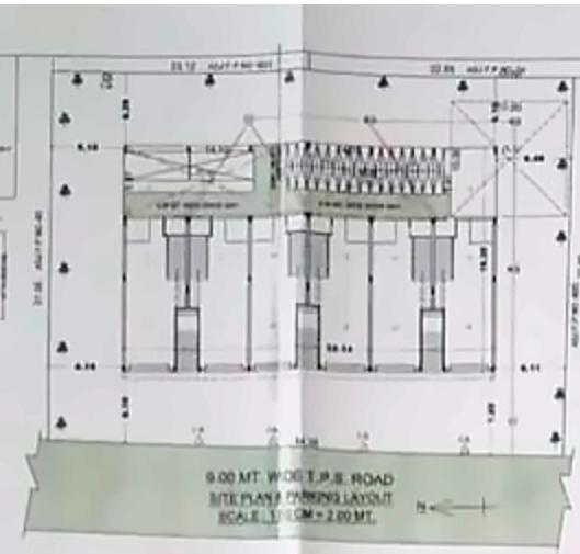 Layout of real estate project Umisons Industries located at Naroda, Ahmedabad, Gujarat