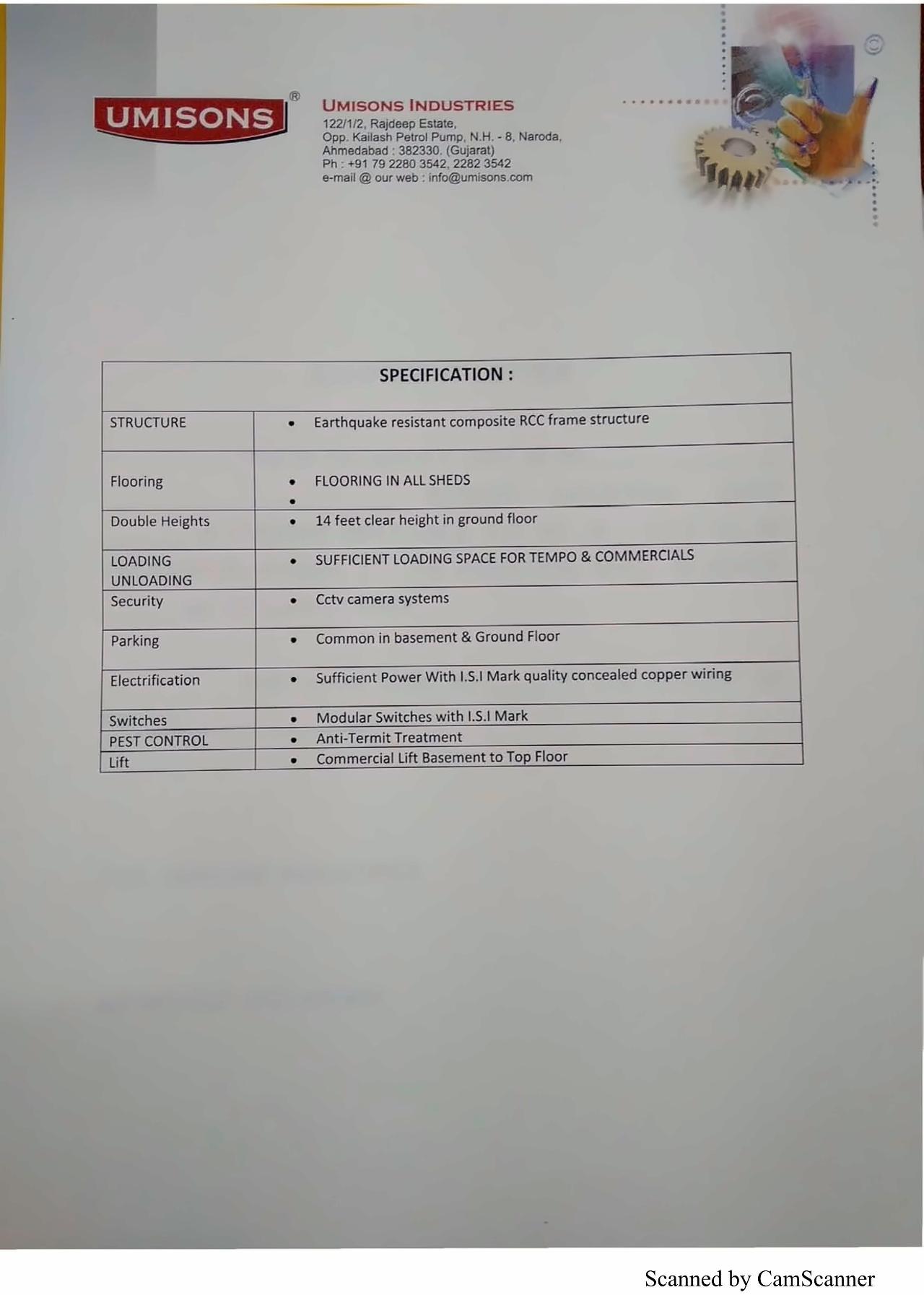 Project Specifications