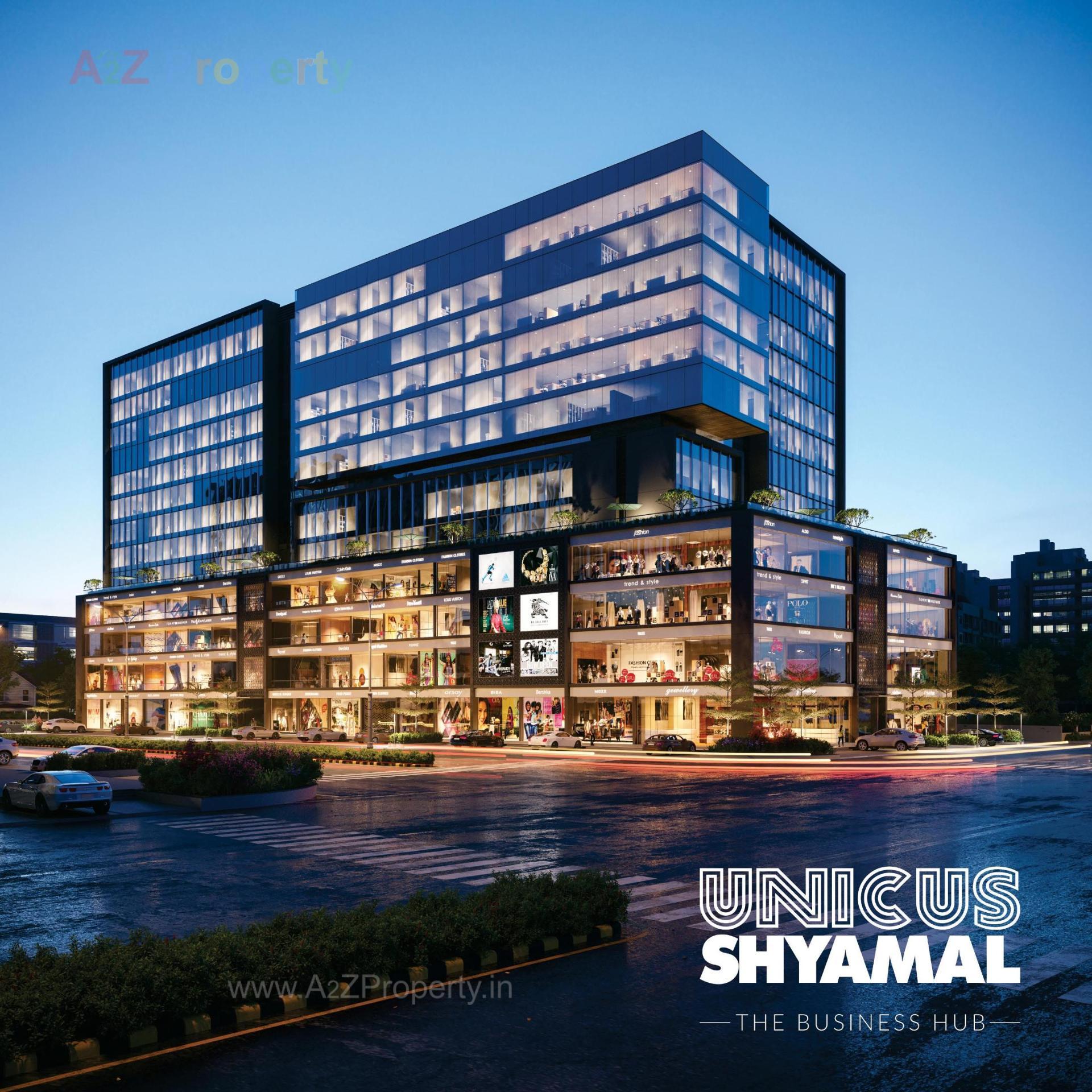 3D Elevation of real estate project Unicus Shyamal located at Vejalpur, Ahmedabad, Gujarat