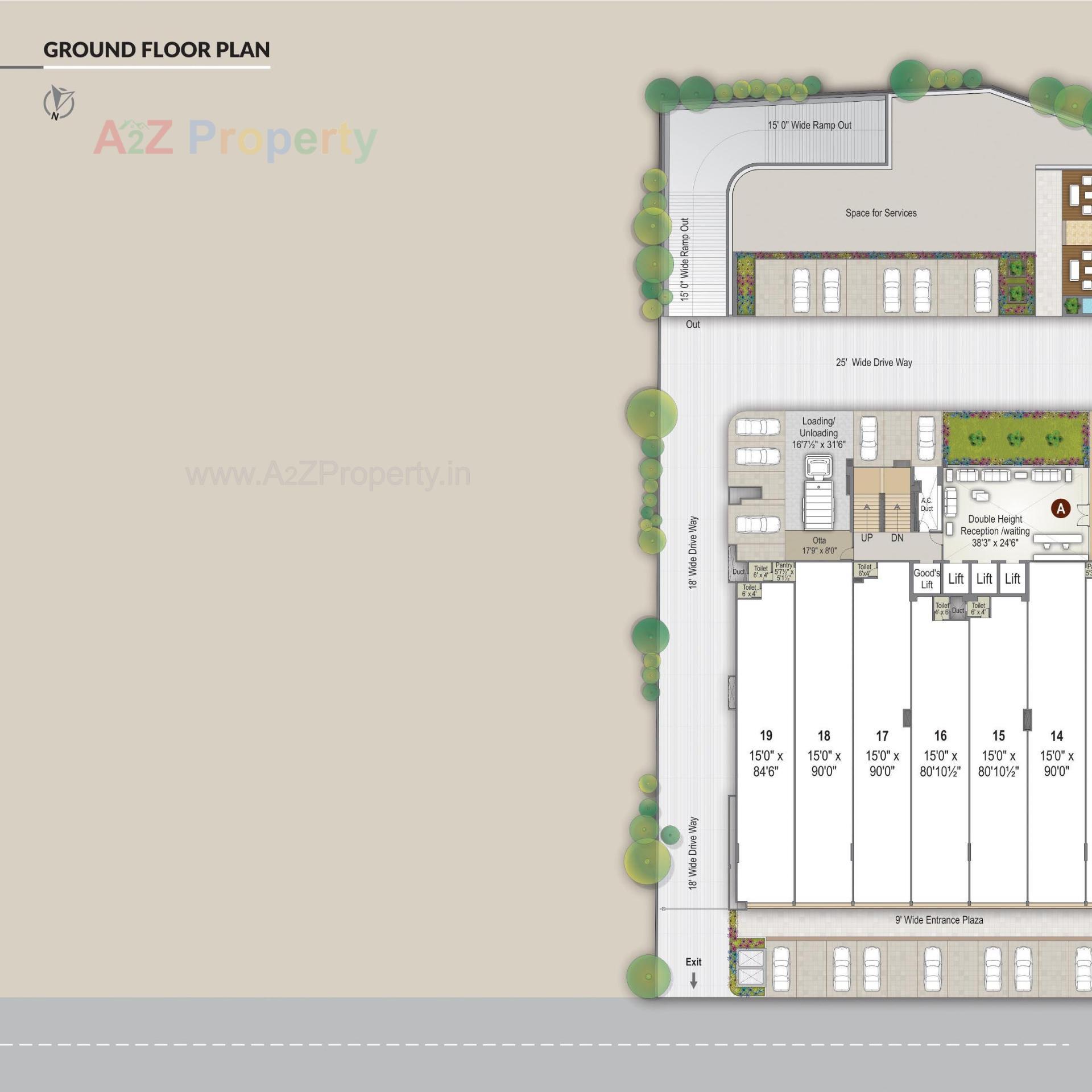Layout of real estate project Unicus Shyamal located at Vejalpur, Ahmedabad, Gujarat