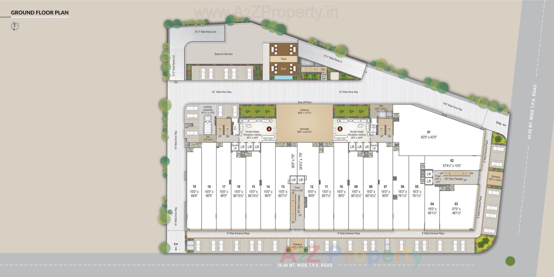 Layout of real estate project Unicus Shyamal located at Vejalpur, Ahmedabad, Gujarat