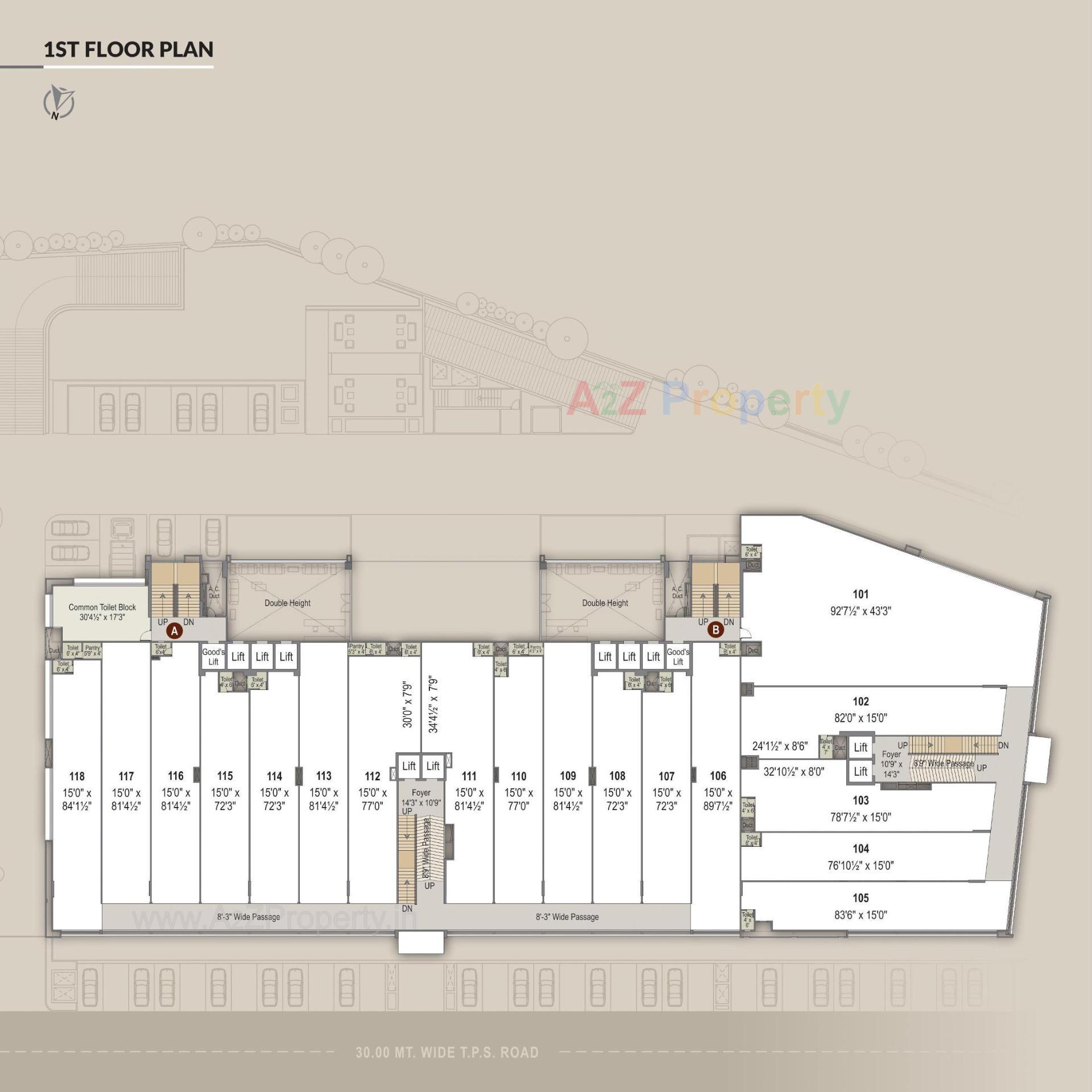 Layout of real estate project Unicus Shyamal located at Vejalpur, Ahmedabad, Gujarat