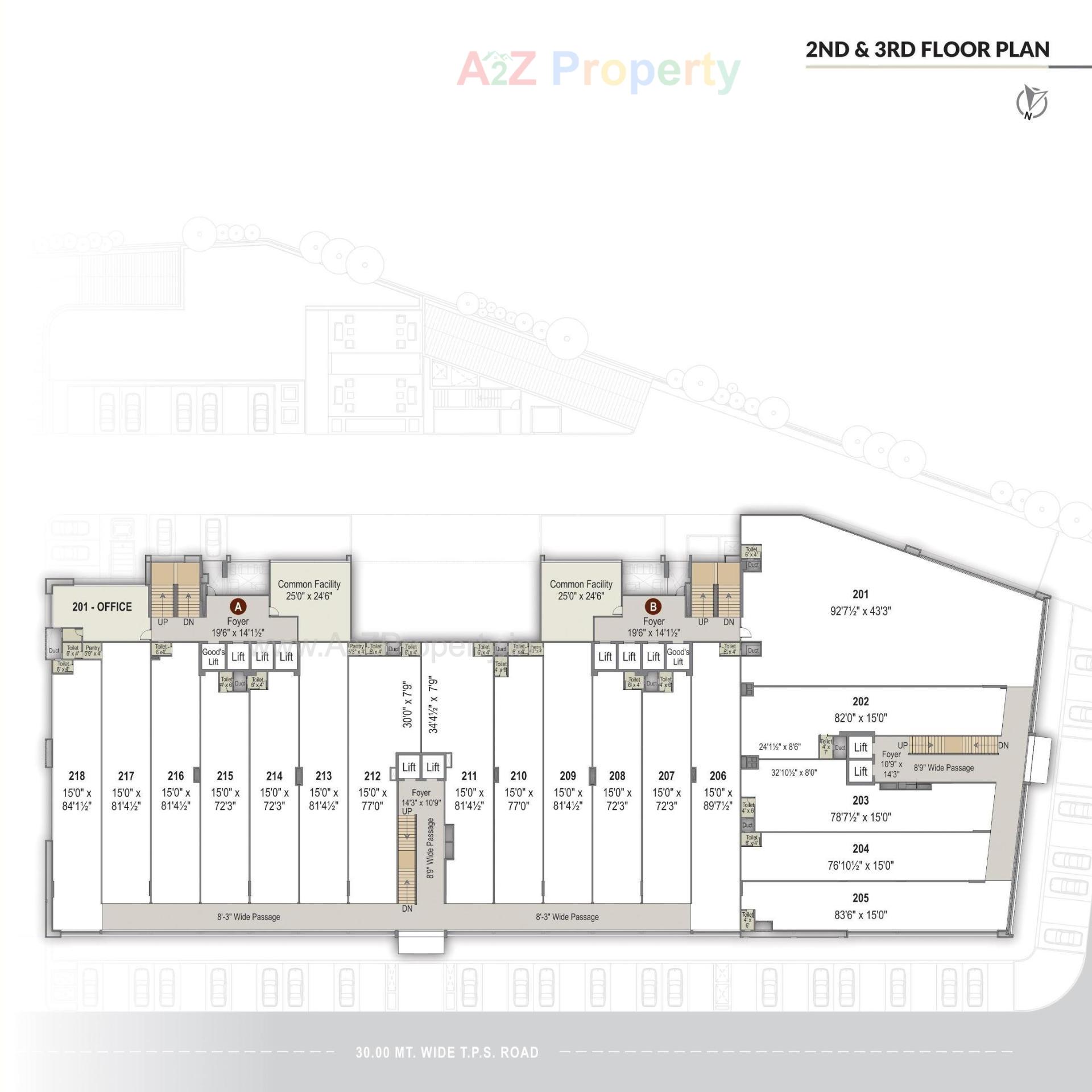 Layout of real estate project Unicus Shyamal located at Vejalpur, Ahmedabad, Gujarat