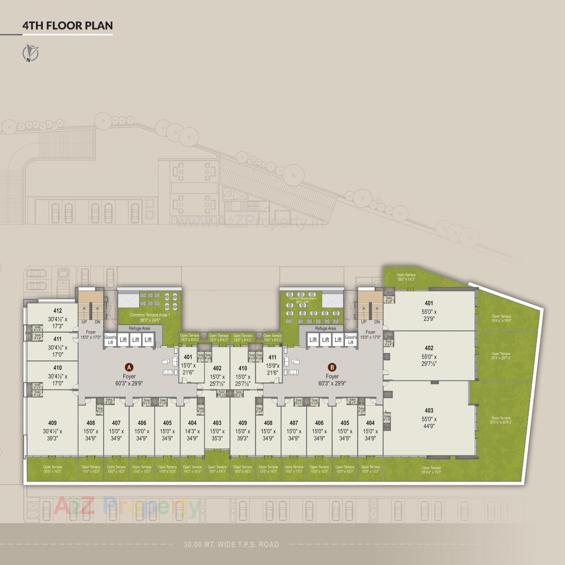 Layout of real estate project Unicus Shyamal located at Vejalpur, Ahmedabad, Gujarat