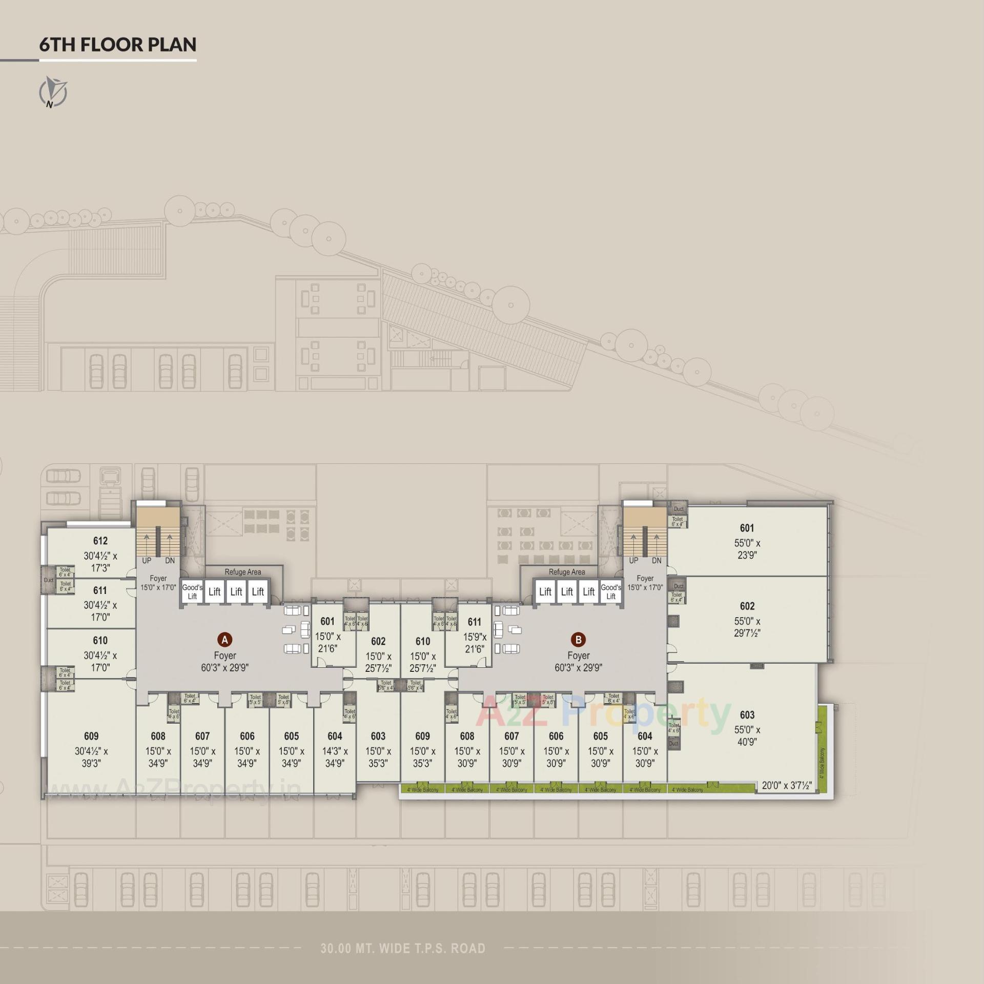 Layout of real estate project Unicus Shyamal located at Vejalpur, Ahmedabad, Gujarat