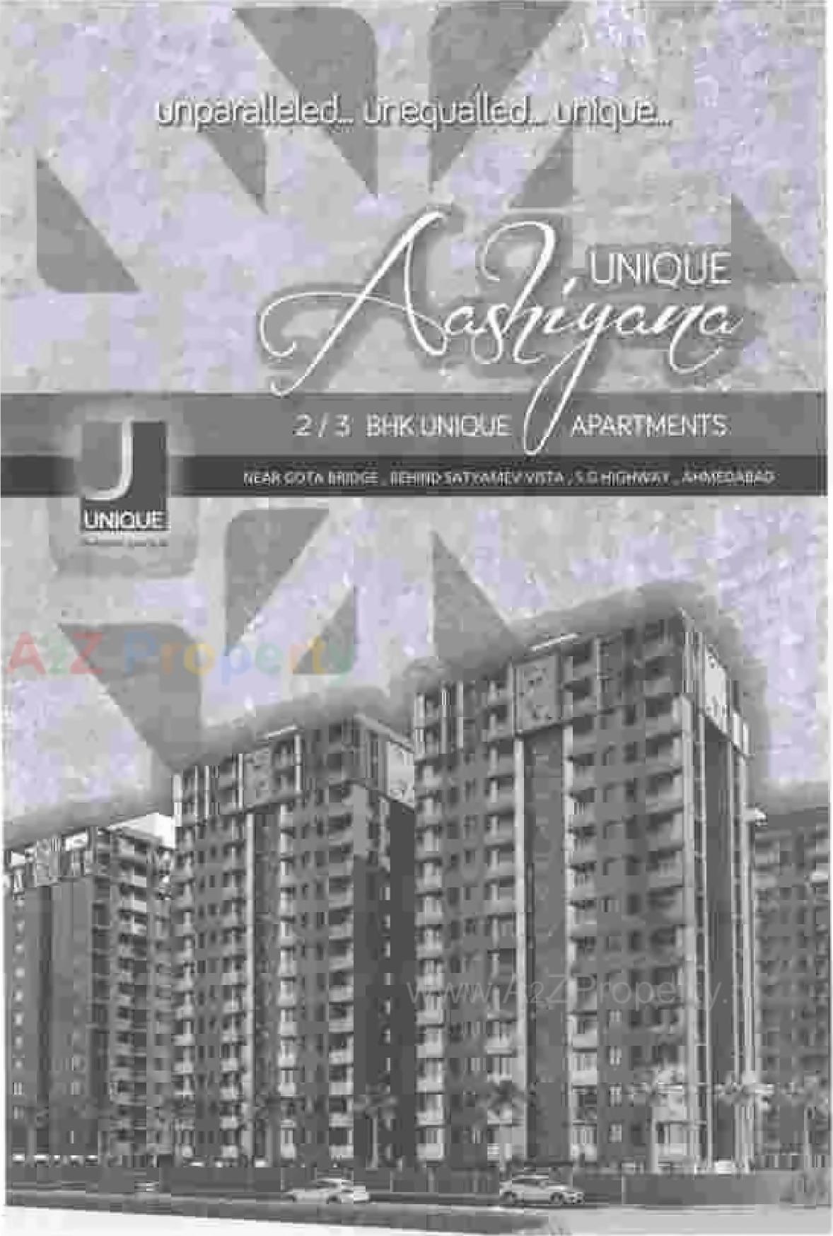 3D Elevation of real estate project Unique Aashiyana located at Gota, Ahmedabad, Gujarat